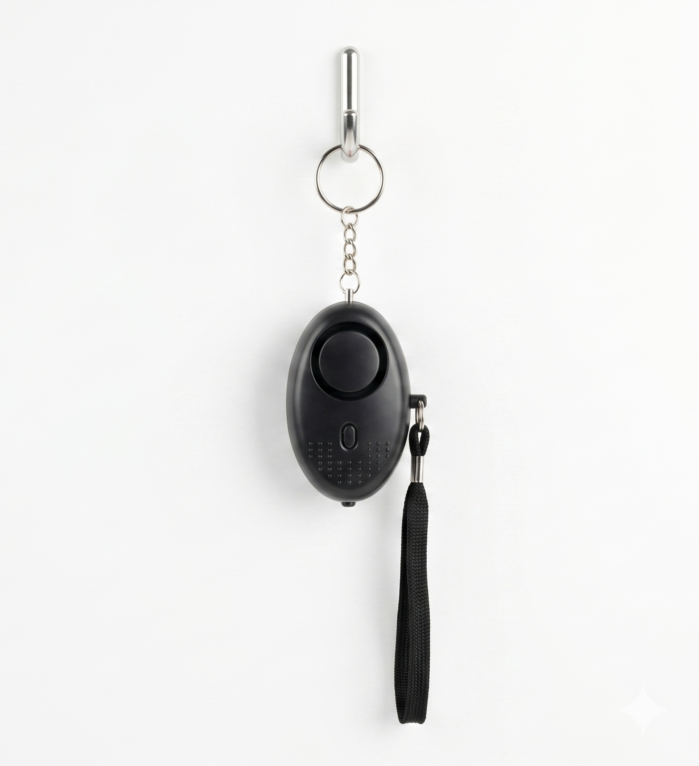 Black self-defence alarm
