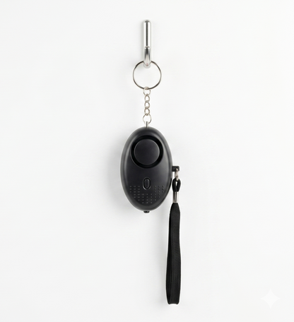 Black self-defence alarm
